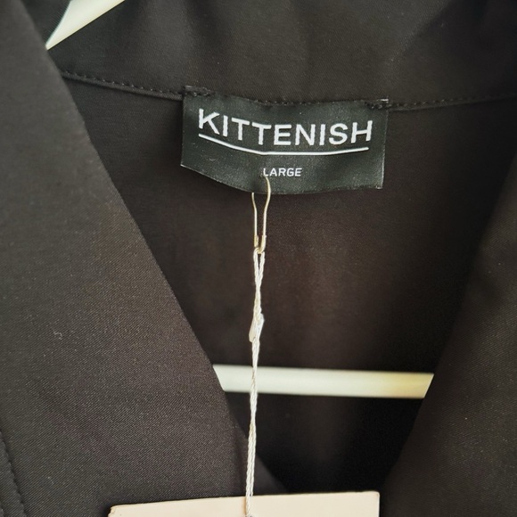 NWT KITTENISH Black Utility Tuxedo Stripe Jumpsuit Multiple Sizes - Picture 4 of 5